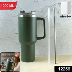 Person holding 1200ML insulated travel mug