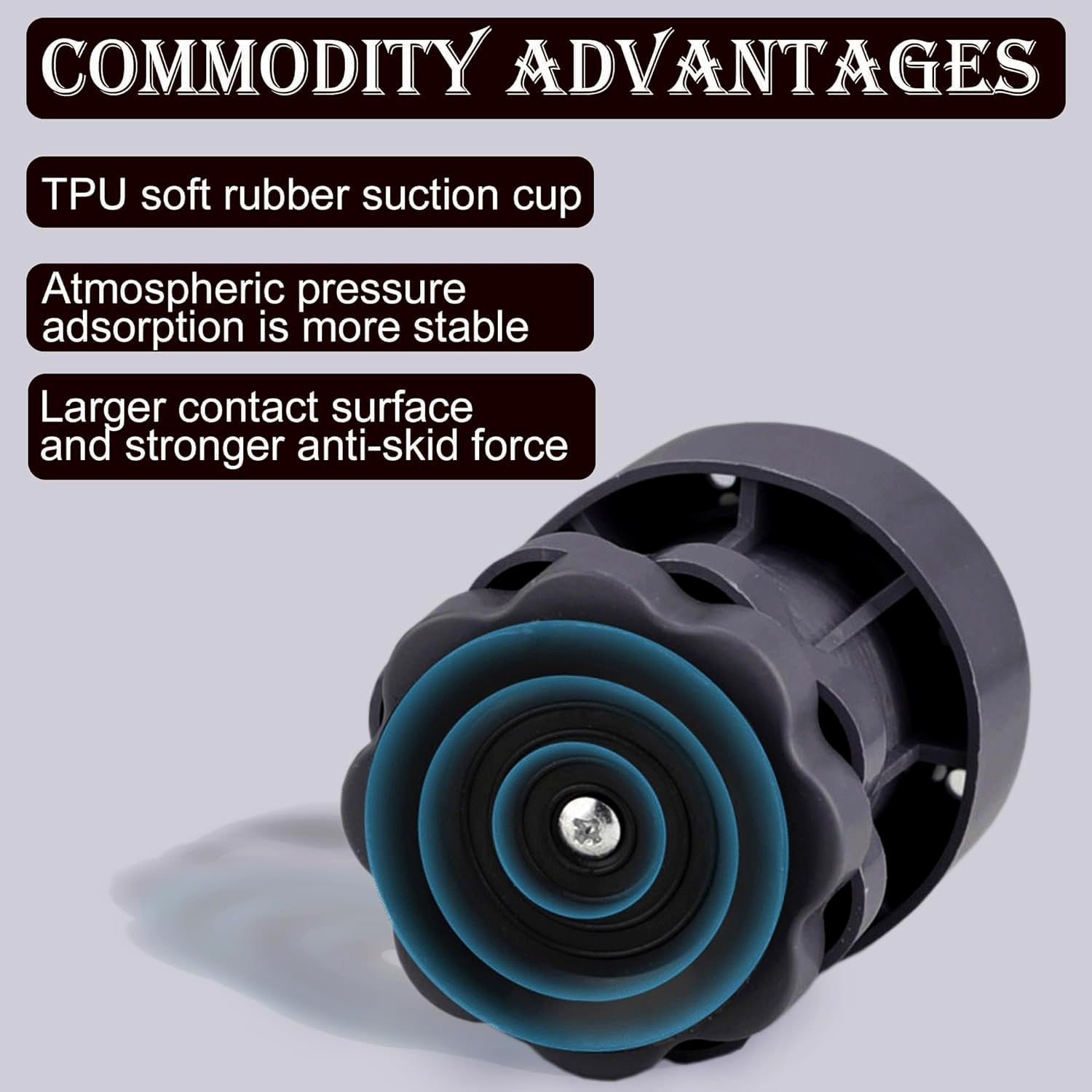 Single anti-vibration pad for appliance support
