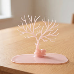 decorative mini antler jewelry organizer stand