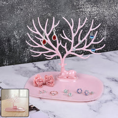 big deer antlers jewelry stand tree shaped organizer