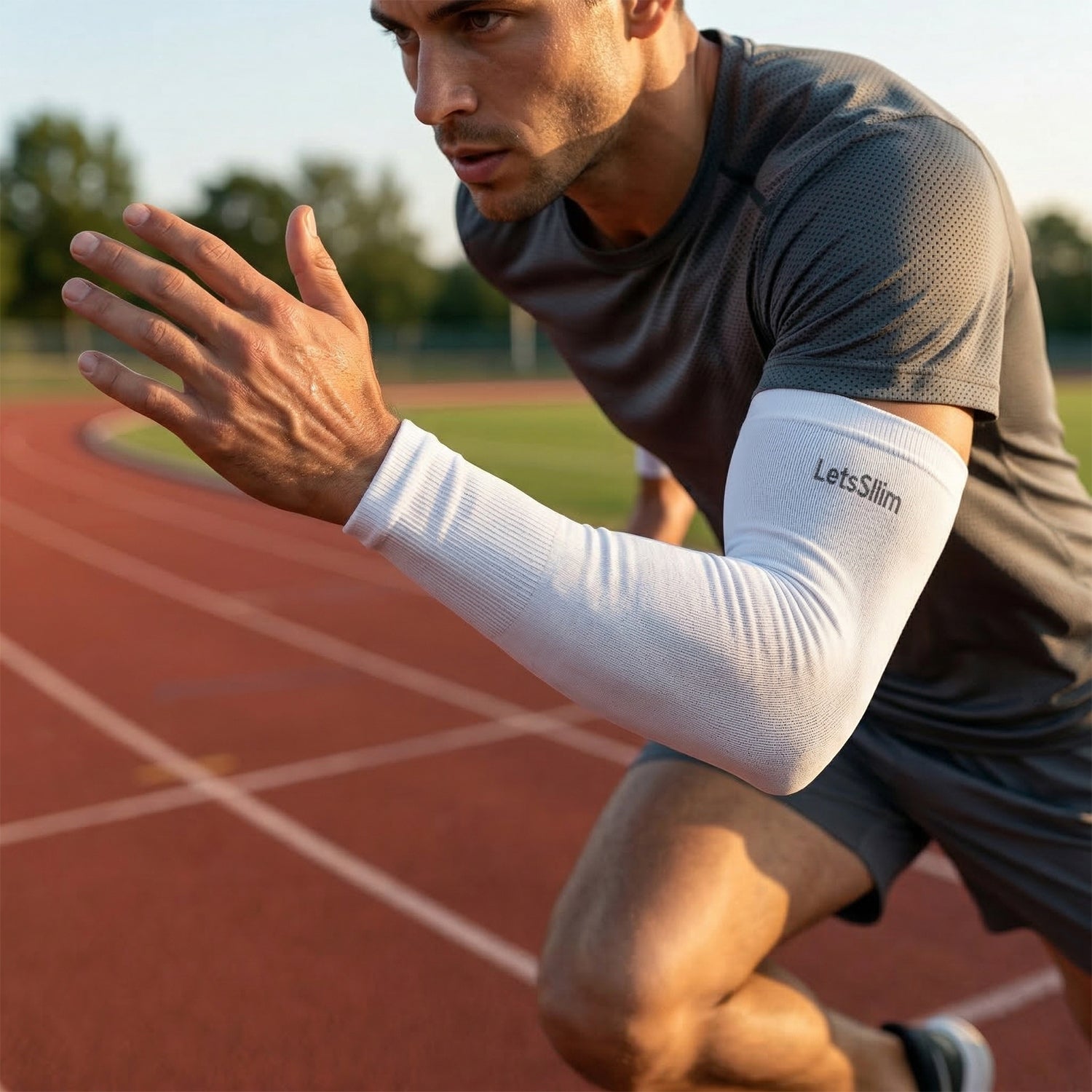 Stretchable Sports Arm Sleeve Pair (1 Pair)