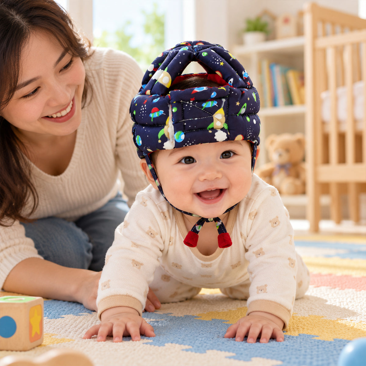 Baby Safety Helmet for Crawling & Walking Protection - 1 Pc