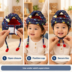 Baby Safety Helmet for Crawling & Walking Protection - 1 Pc