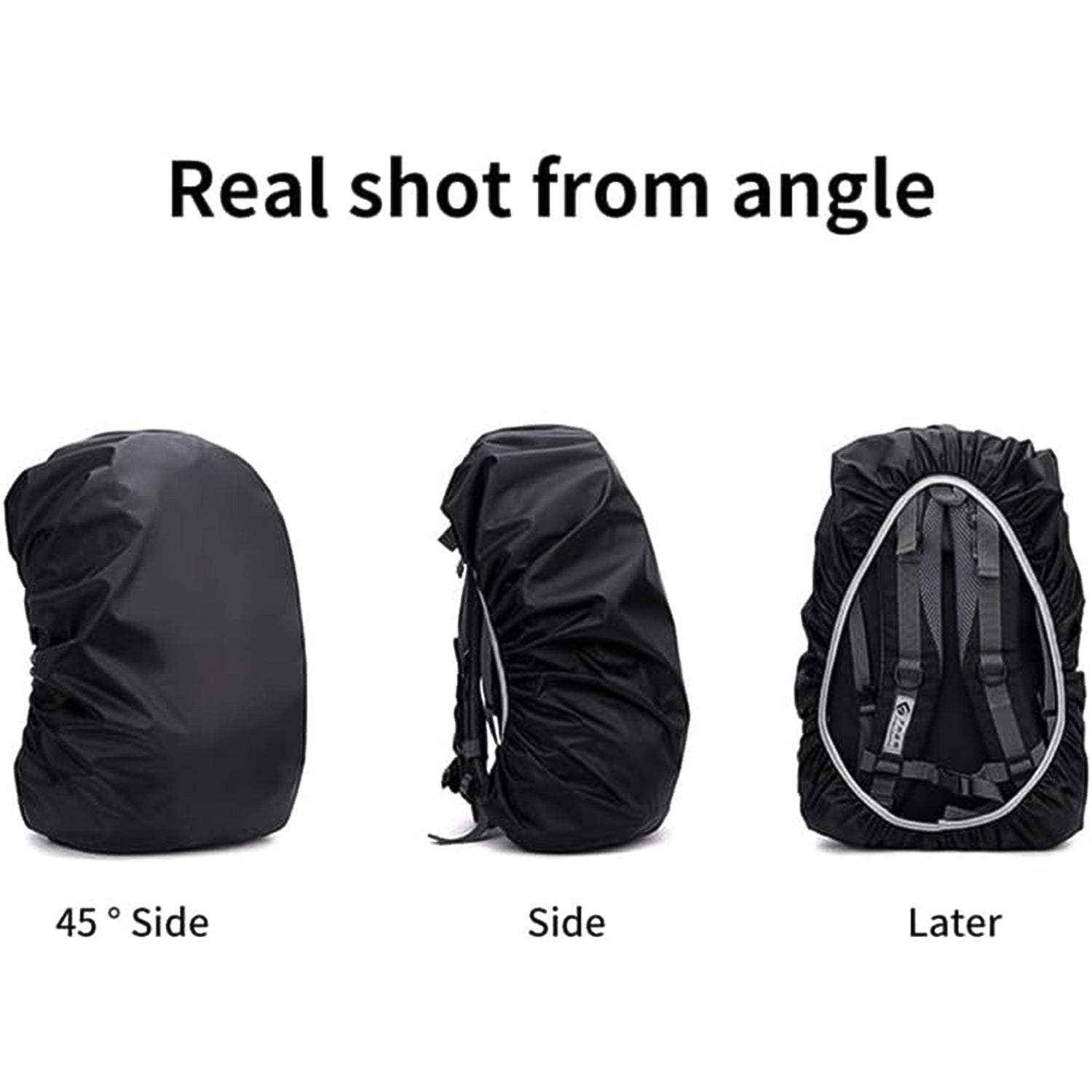 Backpack rain cover with adjustable buckle straps