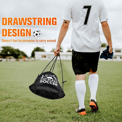 Drawstring sport backpack side view