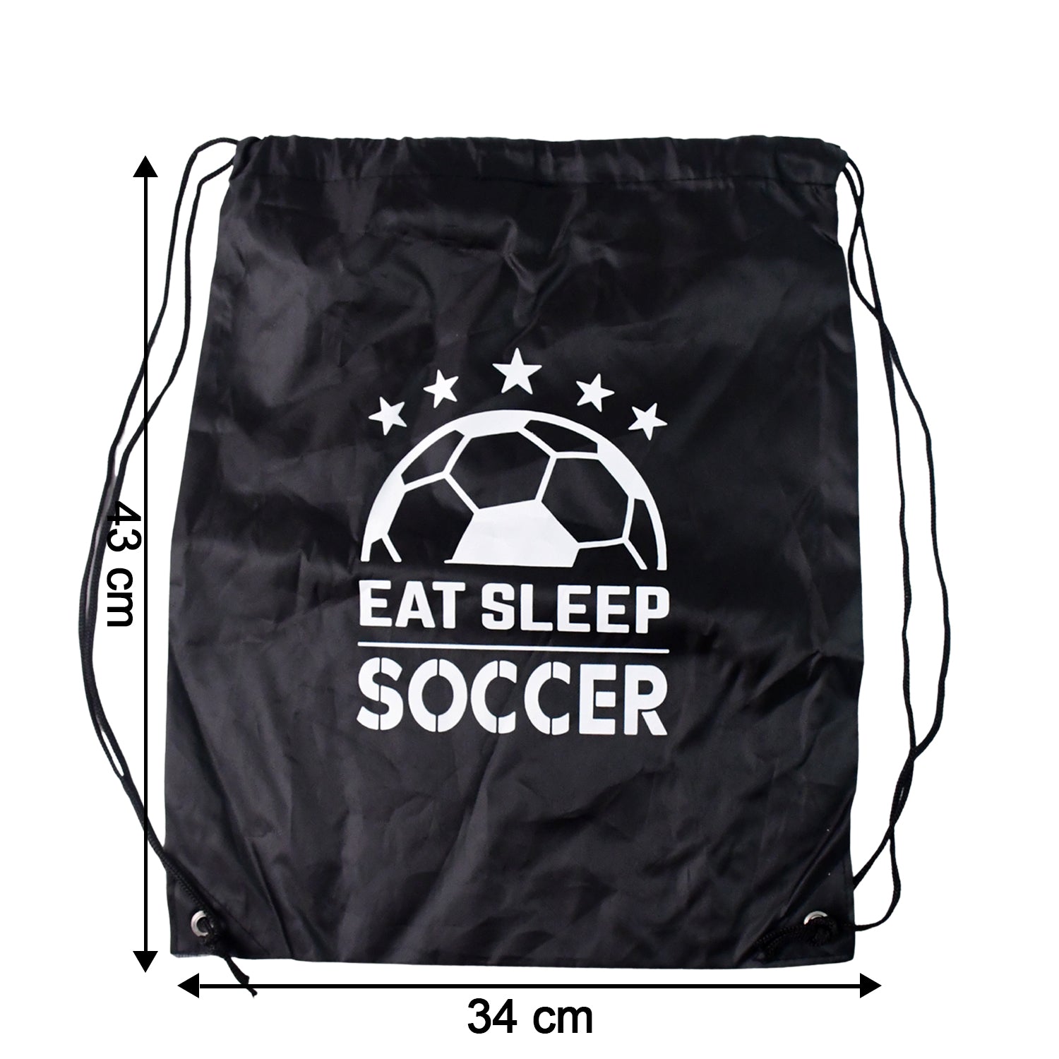 Drawstring sport backpack back view