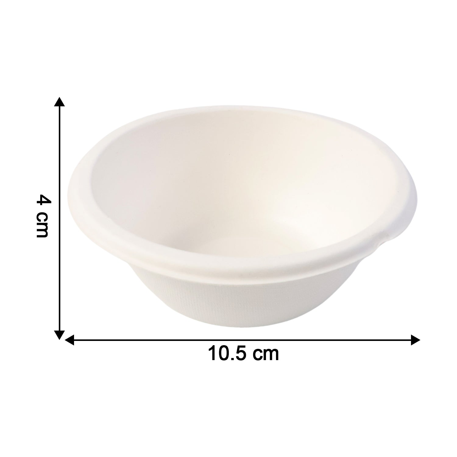 Freshee 180 ml Round Compostable Bagasse Bow (10 Pc)