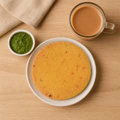 Stack of Maniarr's Ginger Garlic Khakhra, ready to be enjoyed as a snack.
