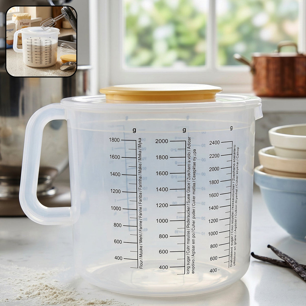 Plastic Measurement Storage Box with Lid â€“ 1 Pc