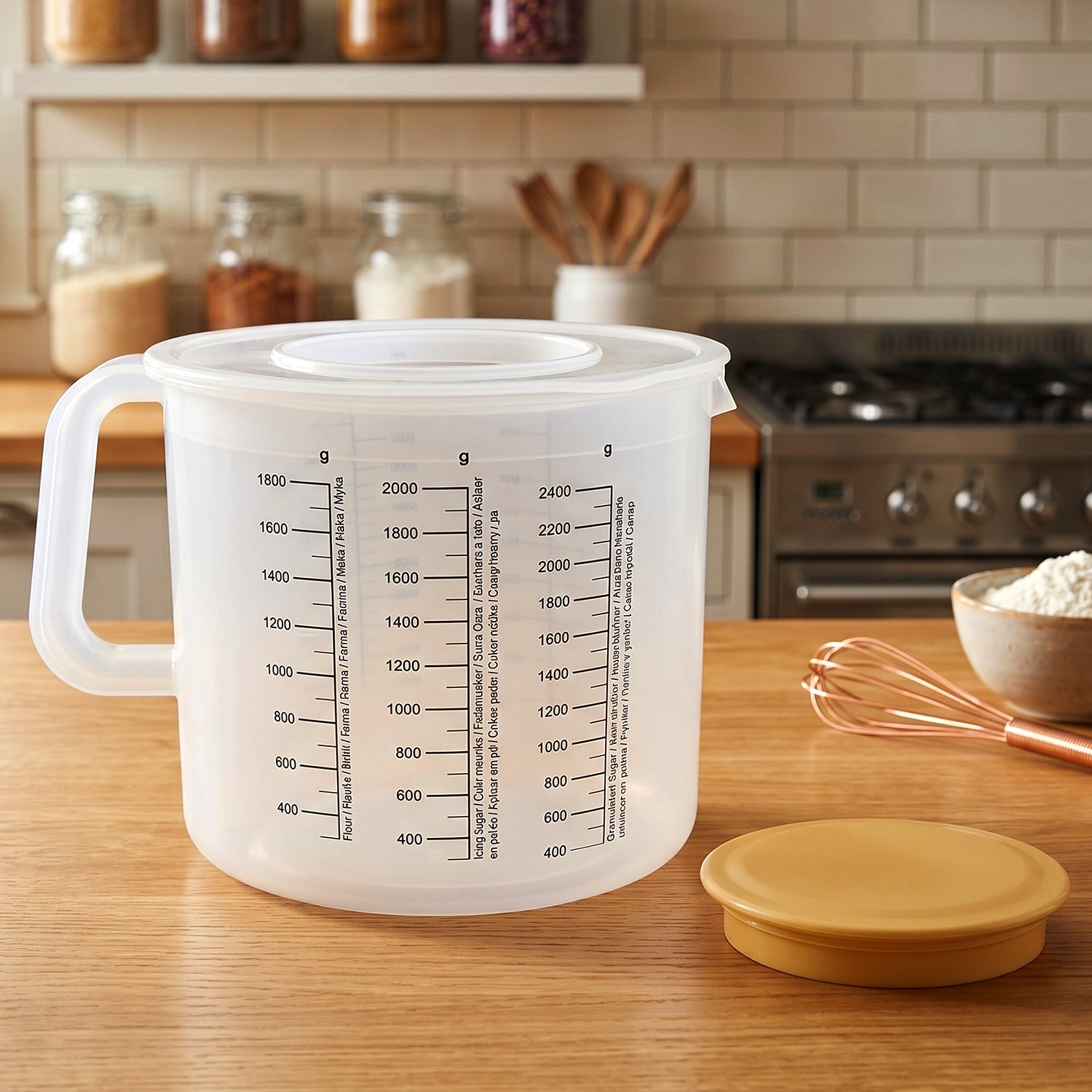 Plastic Measurement Storage Box with Lid â€“ 1 Pc