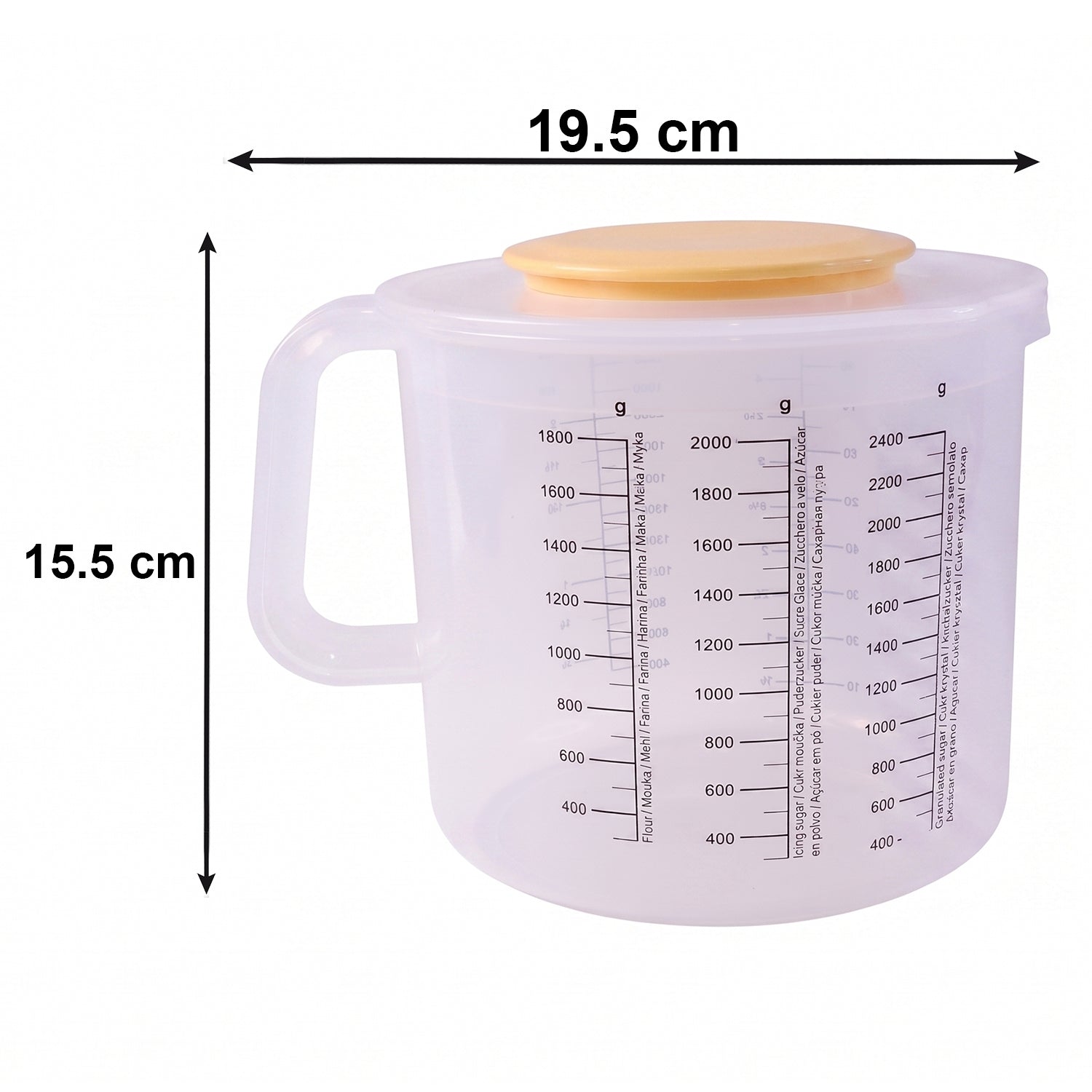Plastic Measurement Storage Box with Lid â€“ 1 Pc
