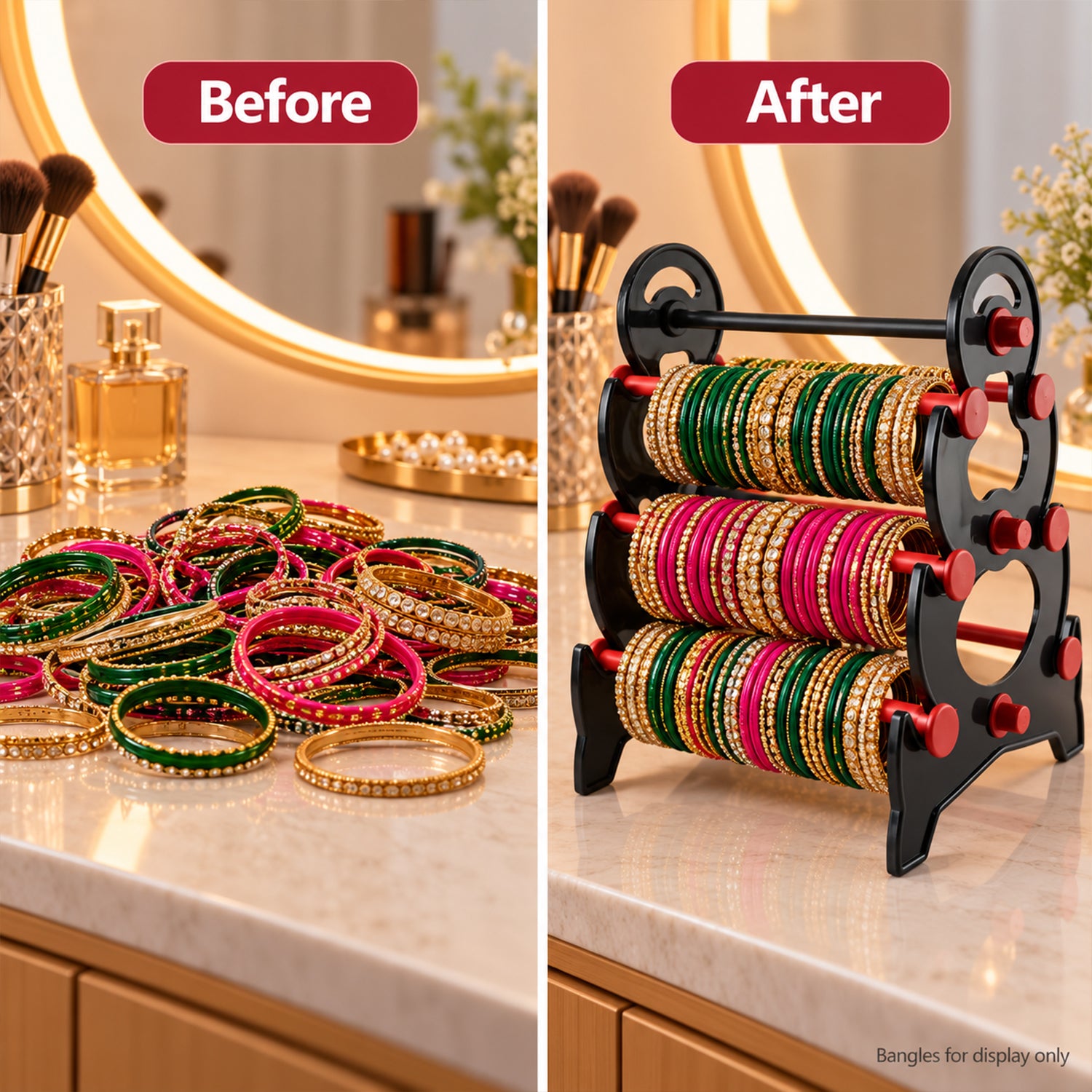 Bangle Stand 3 Step Bangle Storage Organizer Suitable For Display & Home