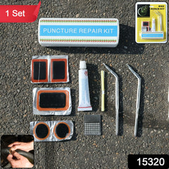 Bicycle Tire Repair Kit â€“ Portable Puncture Repair Set with Adhesive (1 Set / Mix Design)