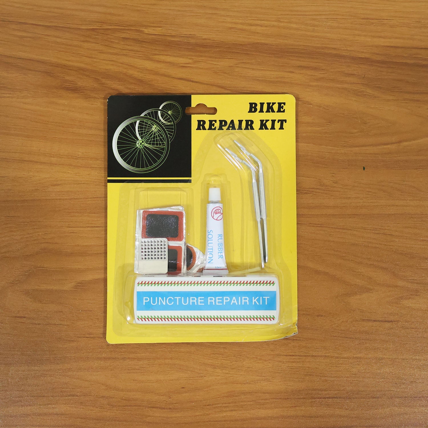 Bicycle Tire Repair Kit â€“ Portable Puncture Repair Set with Adhesive (1 Set / Mix Design)