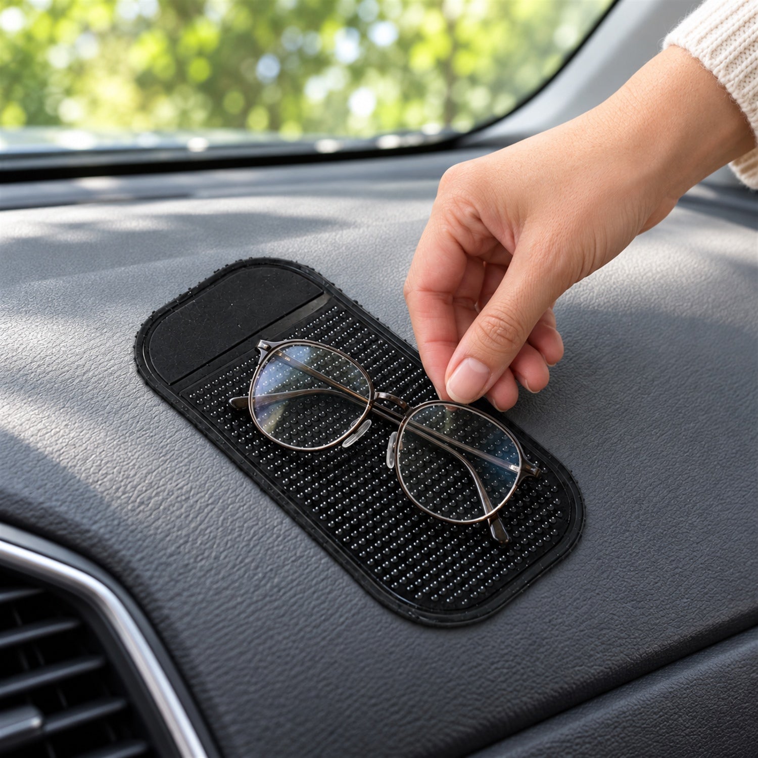 Large Transparent Non-Slip Silicone Dashboard Mat for Car