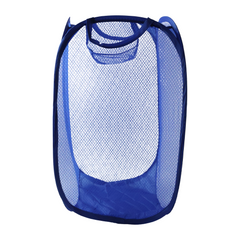 Pop Up Mesh Laundry Basket Lightweight Clothes Hamper (1 Pc,34x34x58cm)
