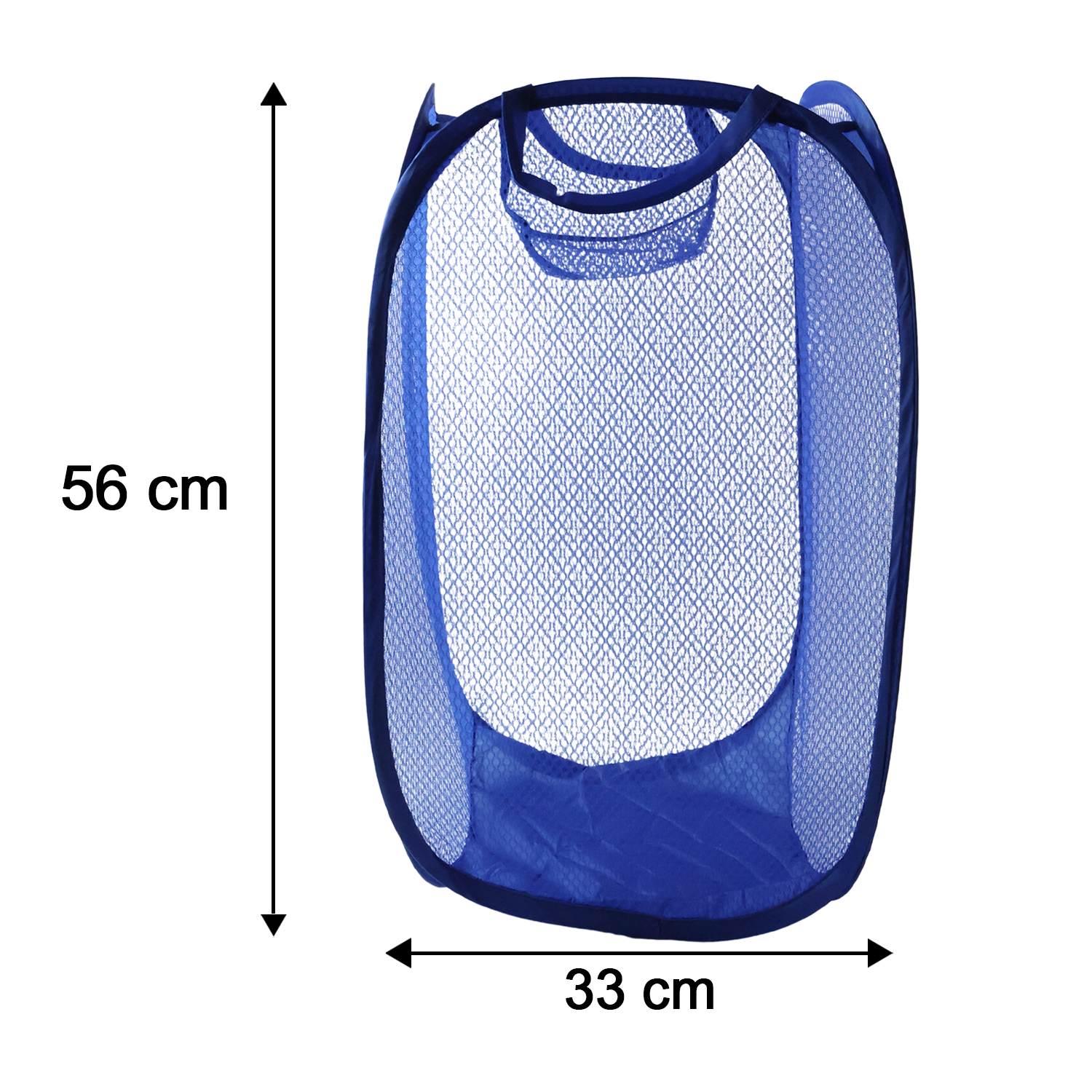 Pop Up Mesh Laundry Basket Lightweight Clothes Hamper (1 Pc,34x34x58cm)