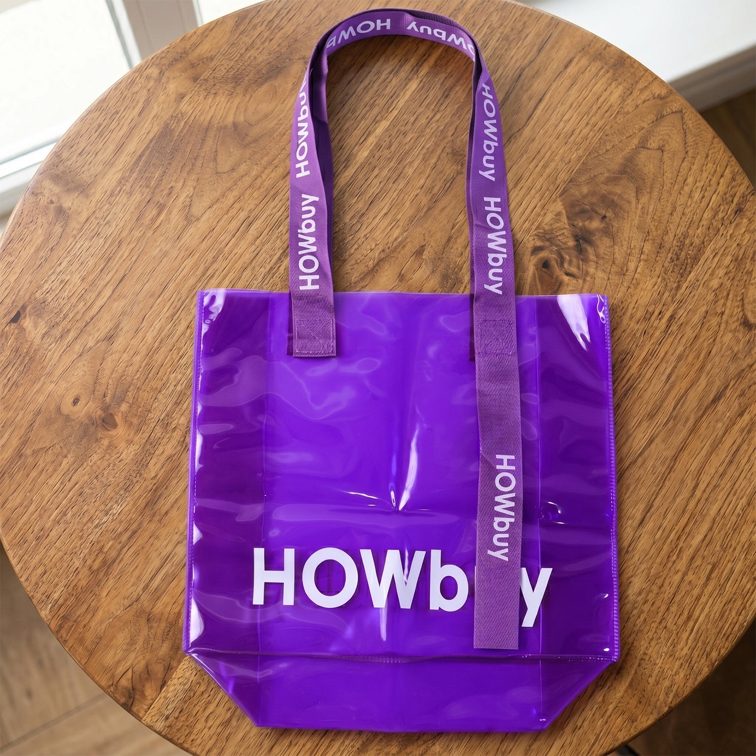 Stylish Transparent Carry Bag with Handle Strap â€“ 30x27 CM