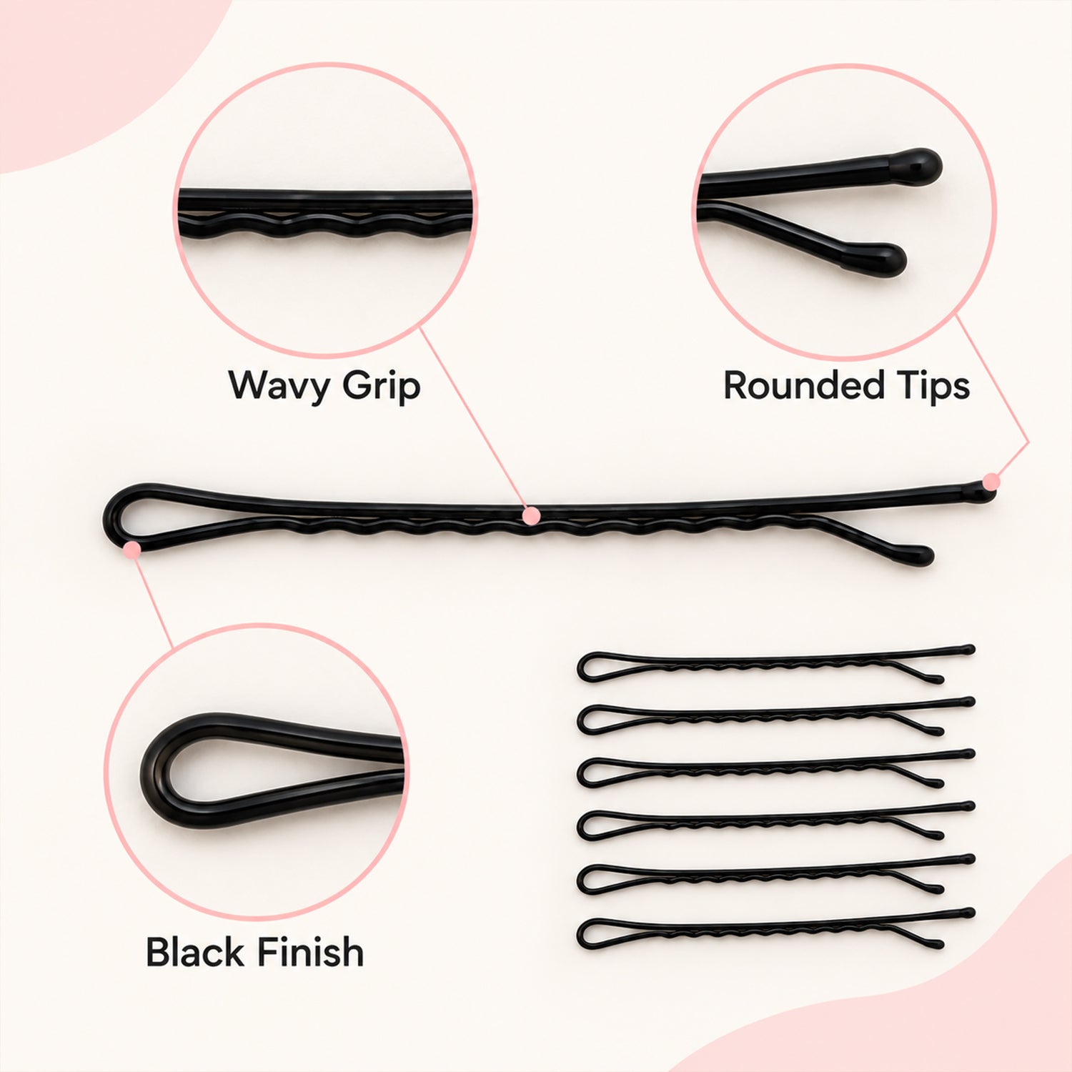 Bobby pins size guide