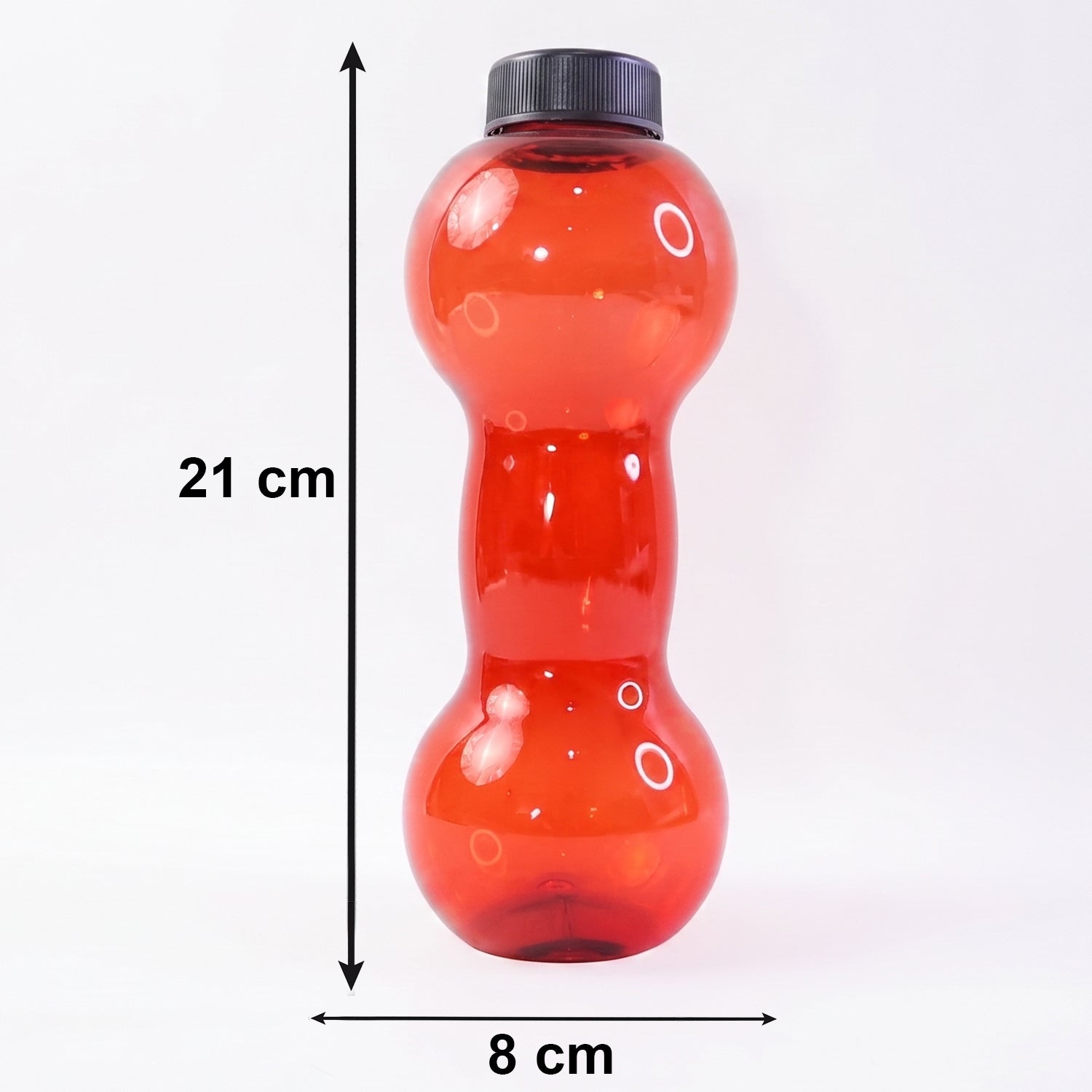 Unbreakable Plastic dumbbell Shape Water Bottle  (550 ml / 1 Pc)
