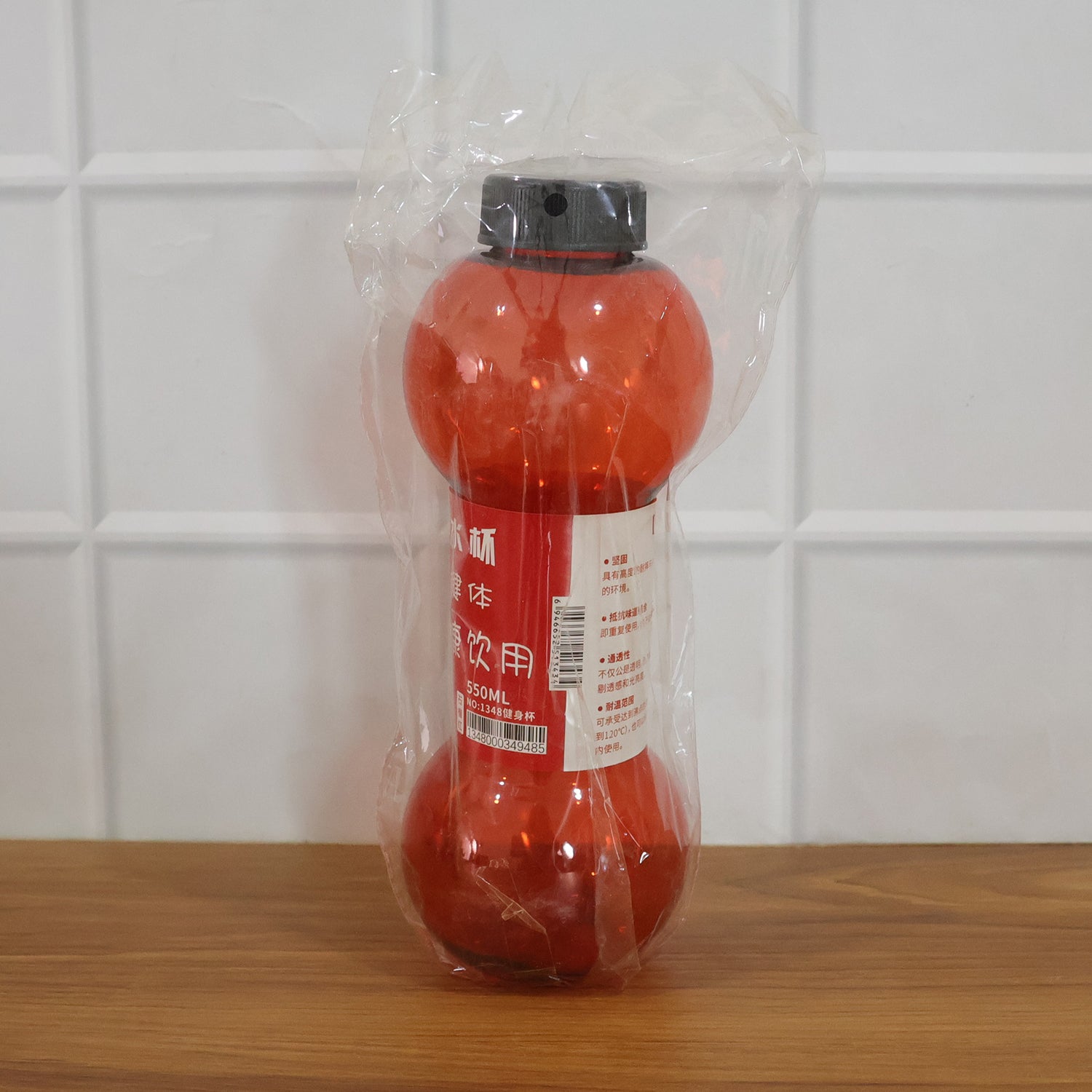 Unbreakable Plastic dumbbell Shape Water Bottle  (550 ml / 1 Pc)