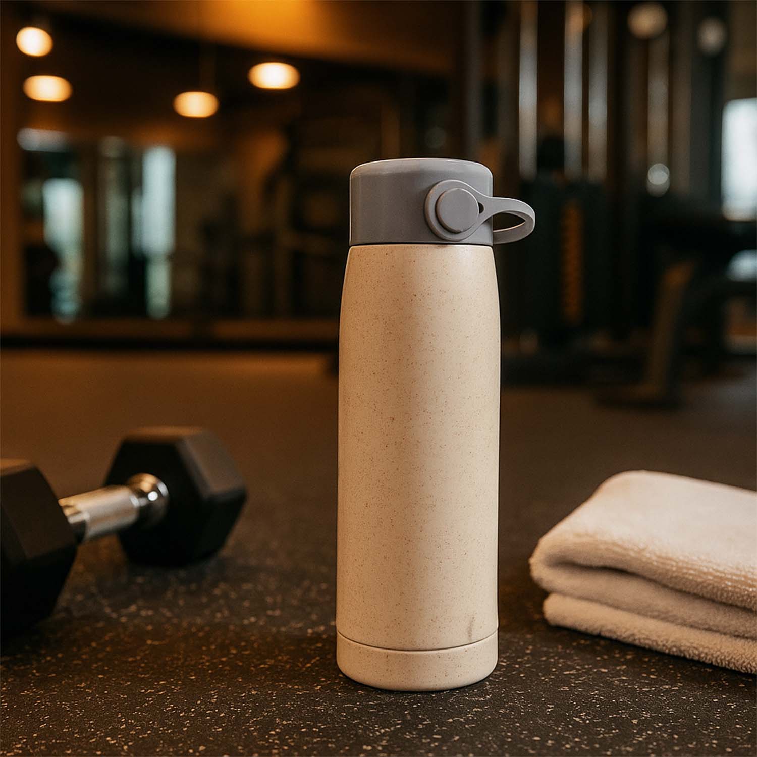 Protective outer straw cover for water bottle