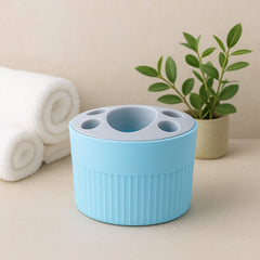Multipurpose Bathroom Toothbrush and Utility Holder Stand with 5 slots