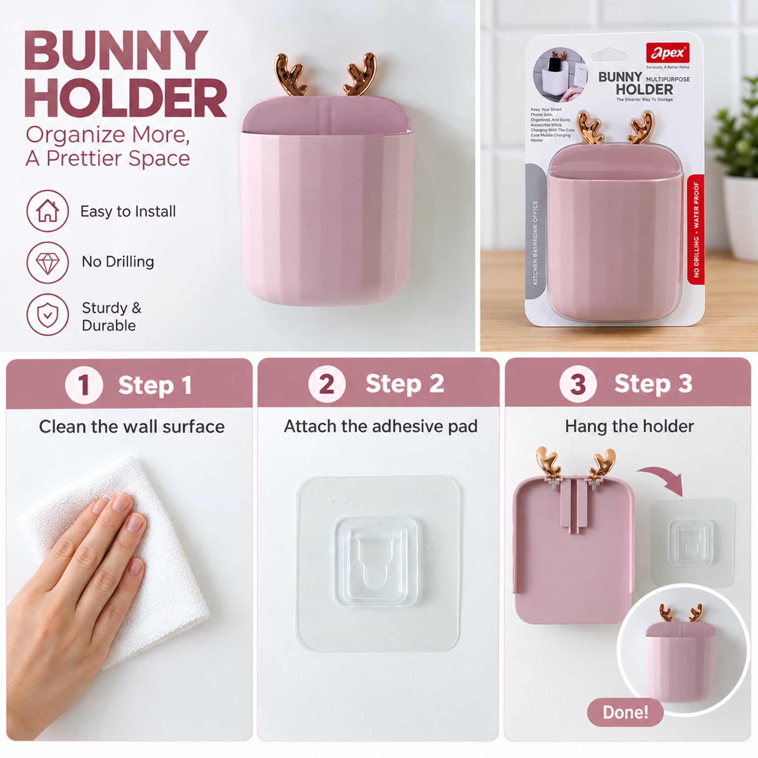 Phone holder feature view