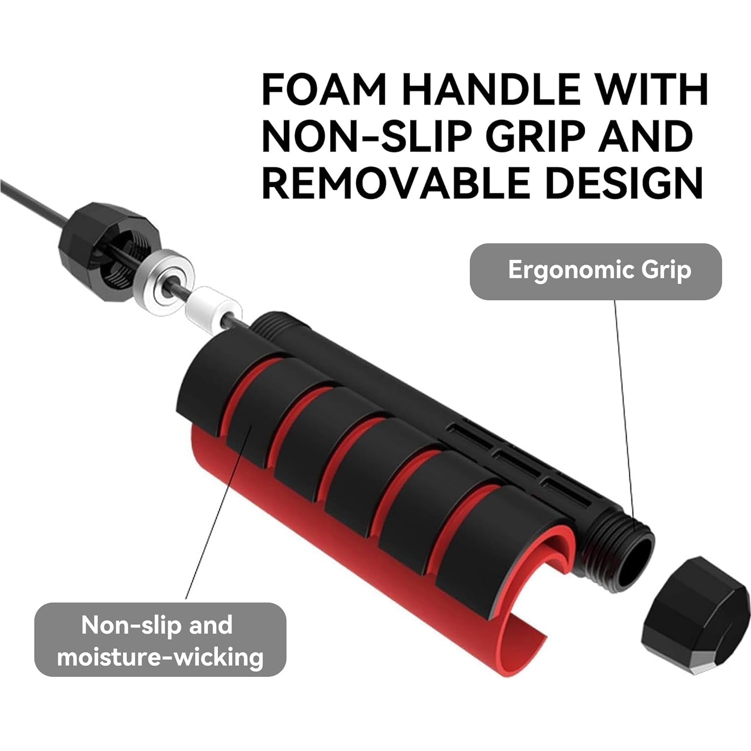 High-Speed Skipping Rope with Foam Handles â€“ 3 Meter