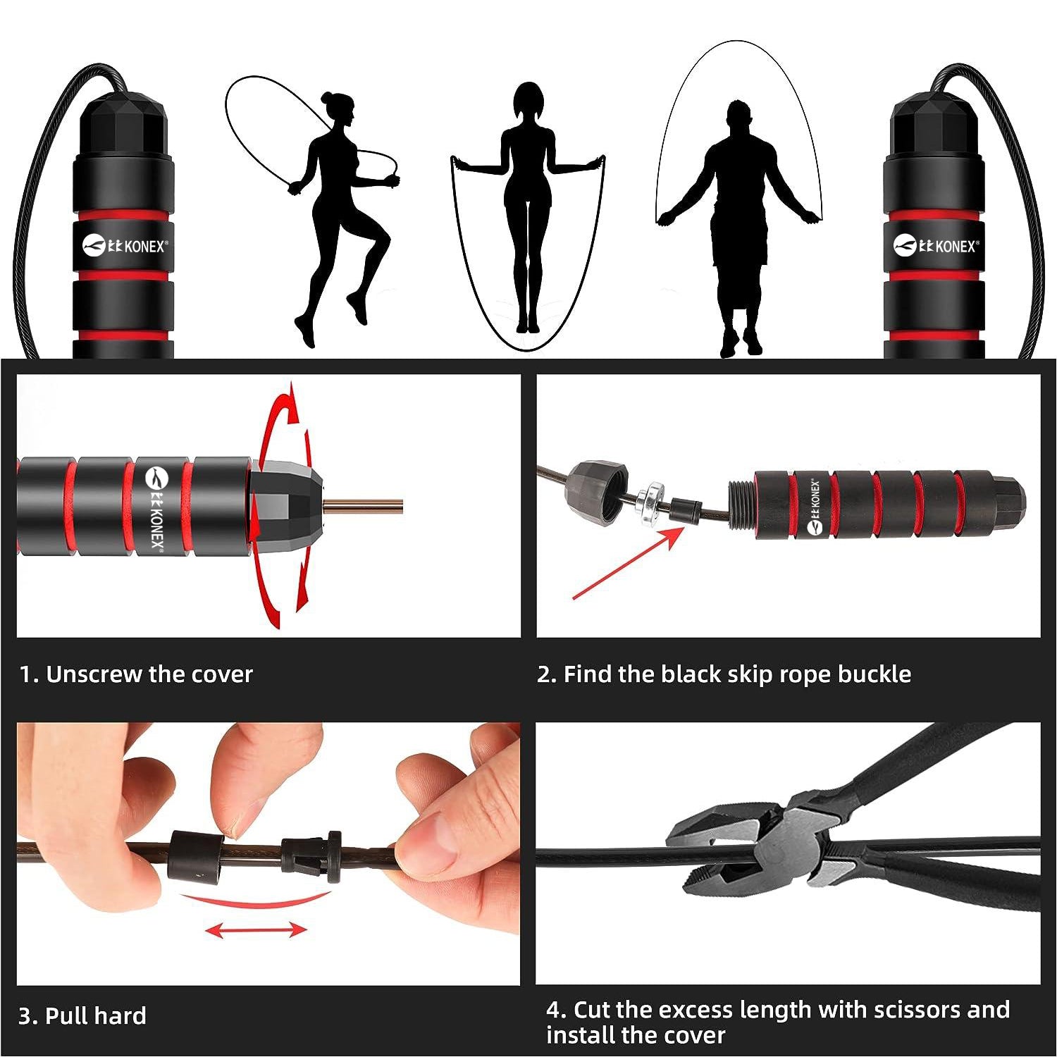 High-Speed Skipping Rope with Foam Handles â€“ 3 Meter