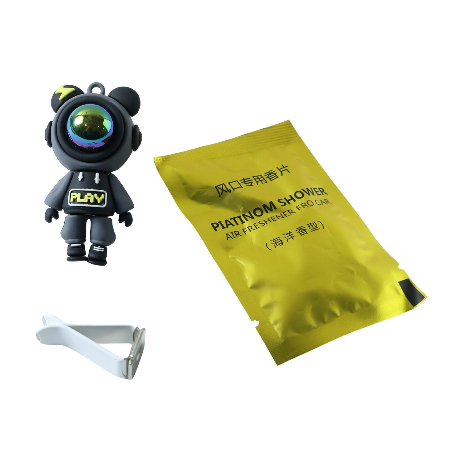 Cute Astronaut Car Air Freshener with Vent Clip (1 Set)