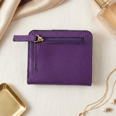 Wallet opened to show card slots and ID window