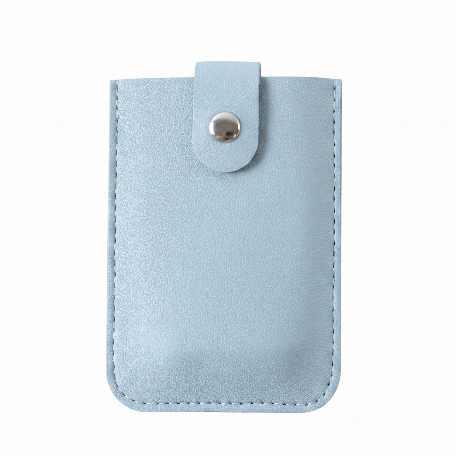 PU leather card holder wallet on white background