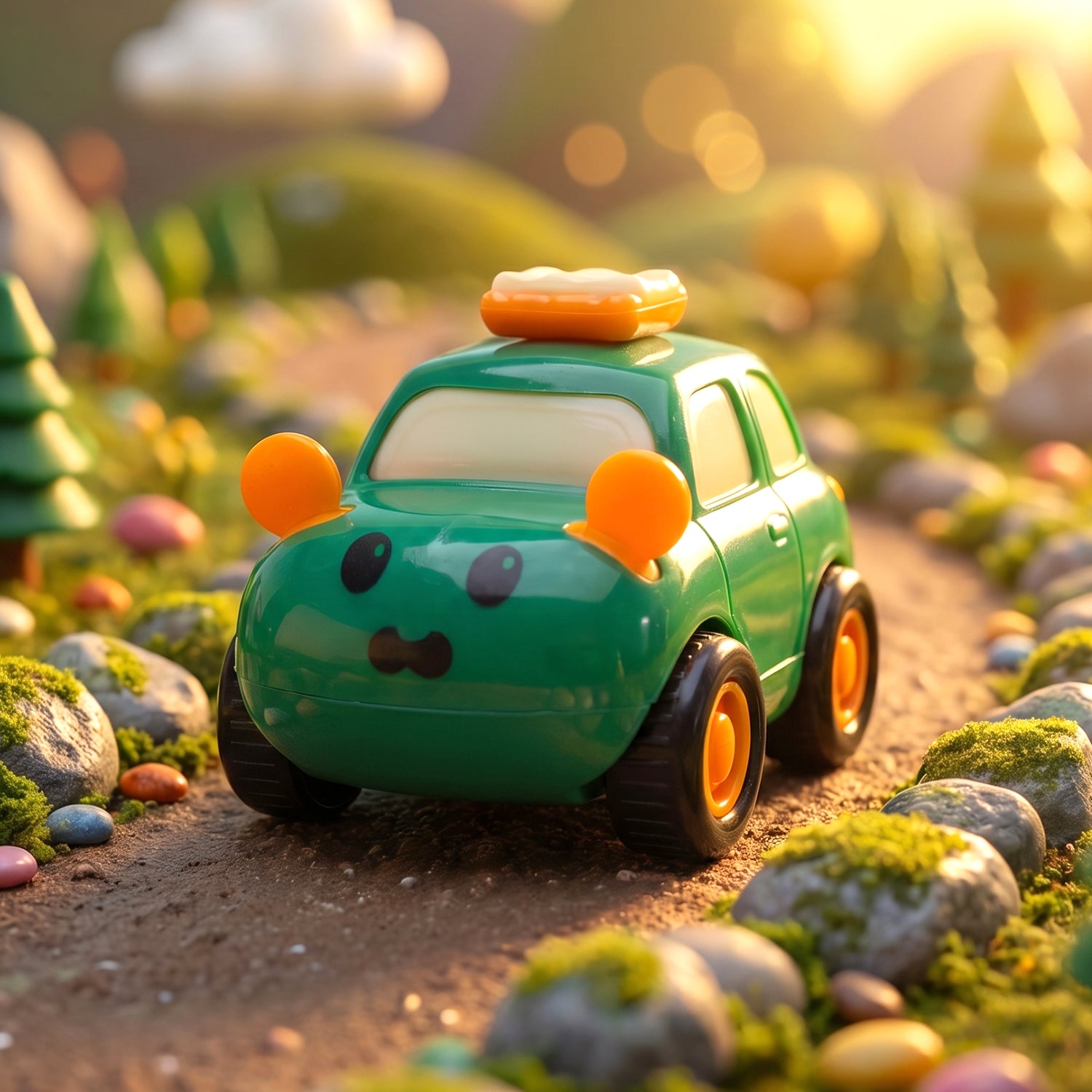 Funwoods Animal Cartoon Pull-Back Toy Car Set Cute Animal Design Friction Pull Back Mini Cars for Kids Playtime Gift Pack 4 Pc