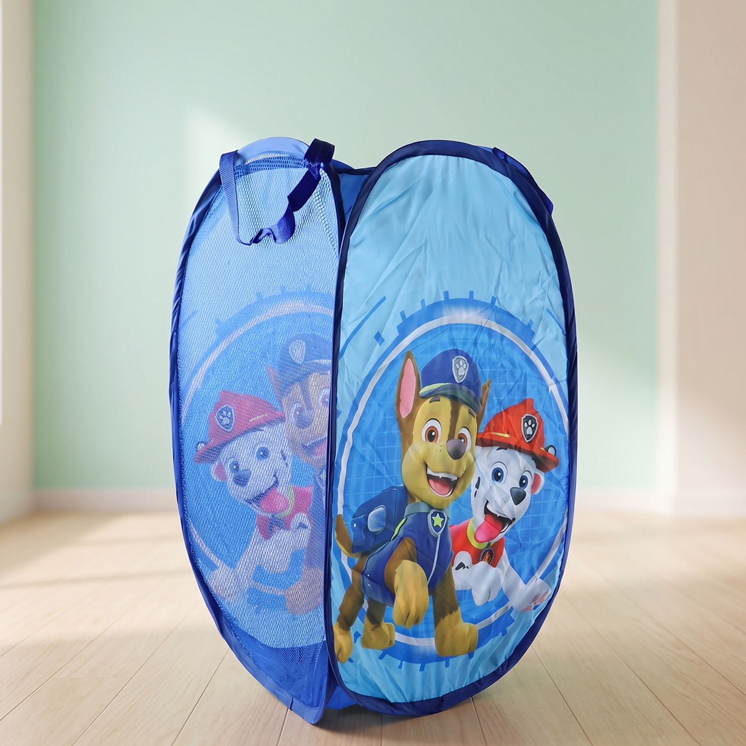 Kids Cartoon Foldable Laundry Basket Toy Storage Hamper (1 Pc, 34x59cm)