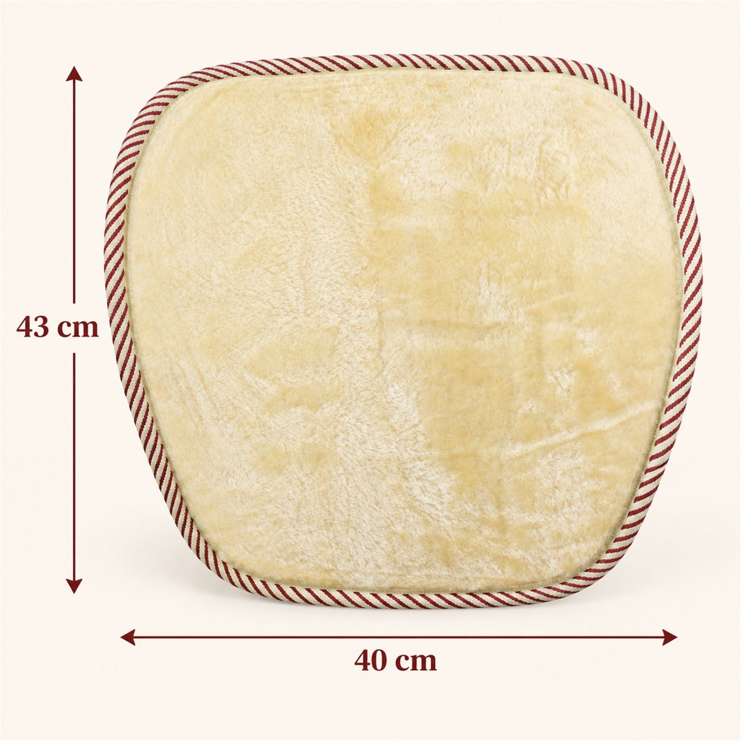 Backrest cover size 43x40cm