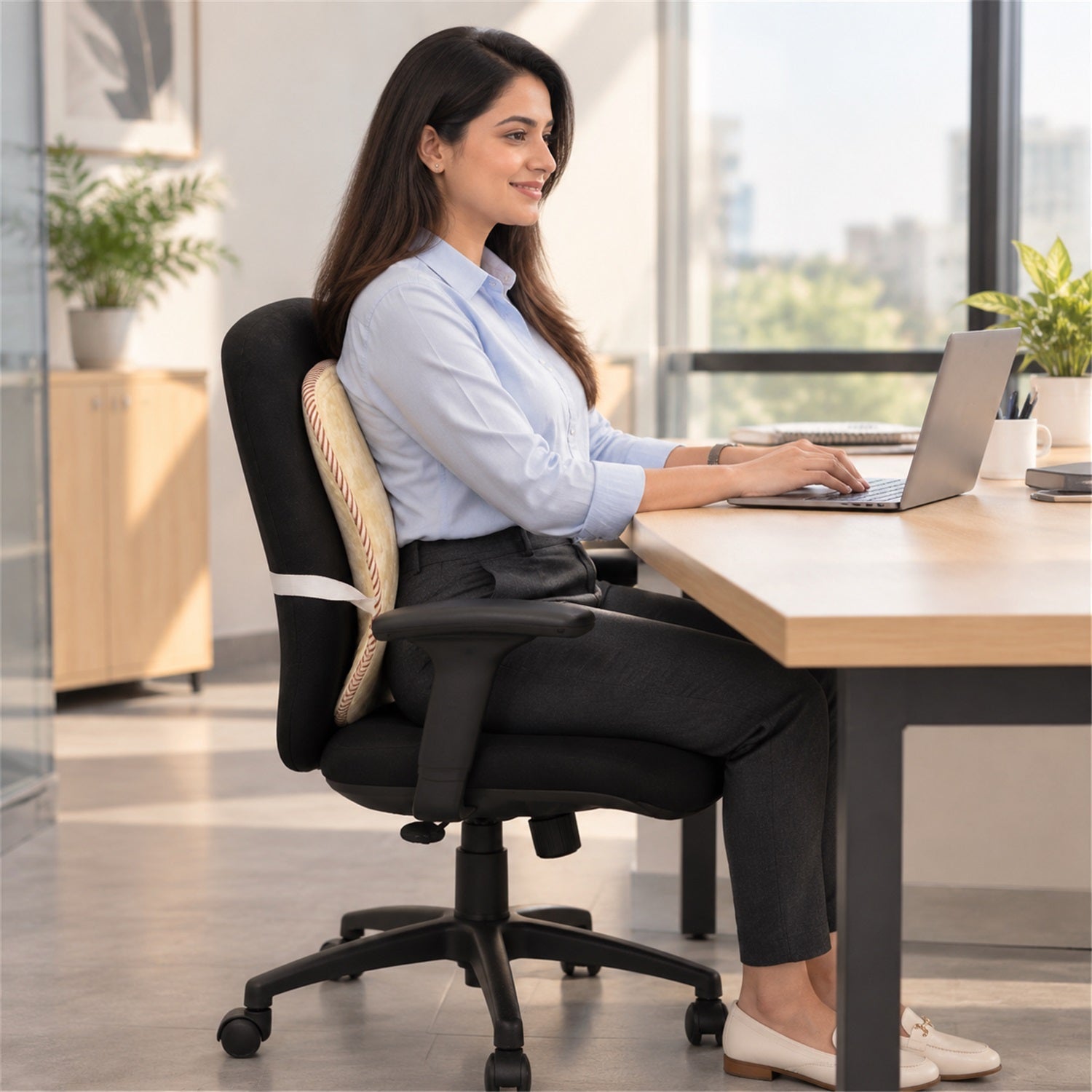 Backrest cover white bg