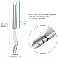 Stainless Steel Fruit & Vegetable Corer and Slicer Tool (1 Pc)