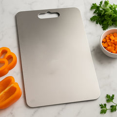 Stainless Steel Vegetable Cutting Board front view