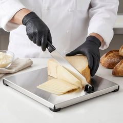 Stainless Steel 2 In 1 Cutting and Chopping Board with Built In Knife (1 Set)