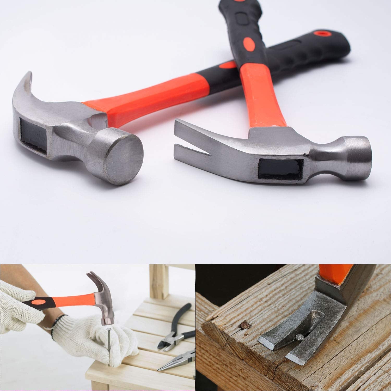 Claw Hammer with Ergonomic Handle (1 Pc, 28 Cm)
