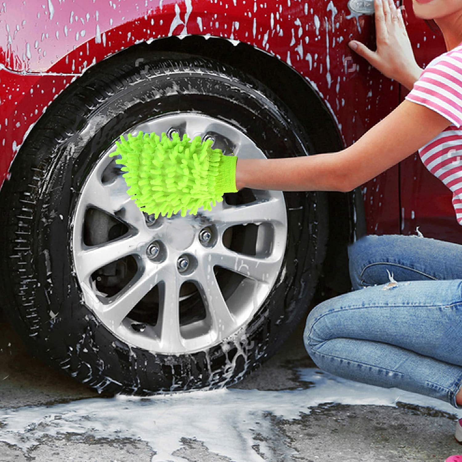 Microfiber Glove for Car and Home Use
