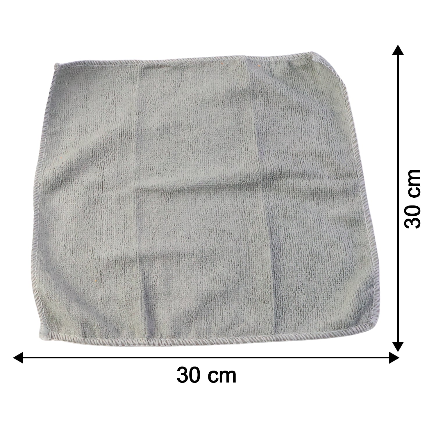 Microfiber cloth size reference with a ruler