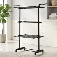 Garment rack folding adjustable view