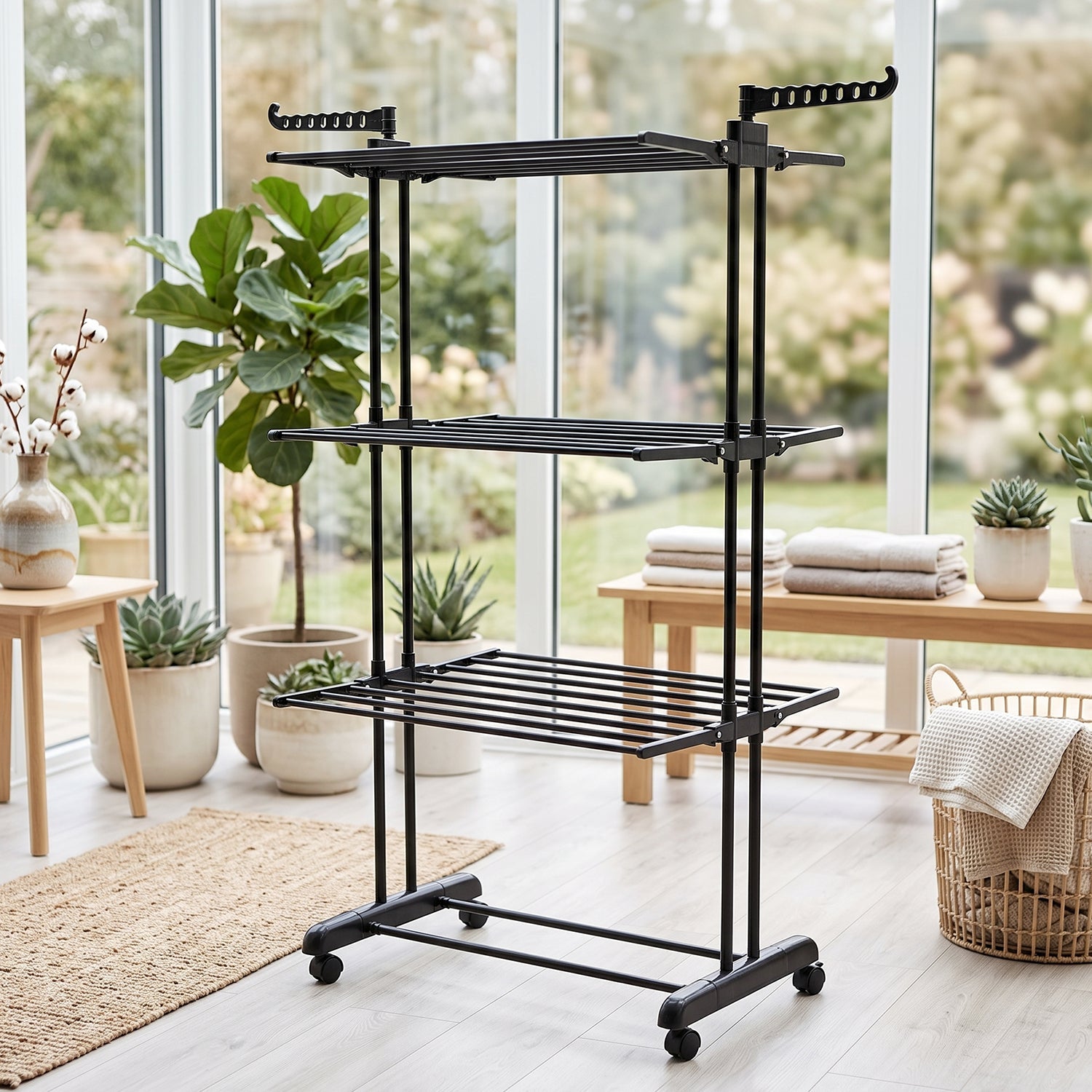 Cloth drying stand size dimensions