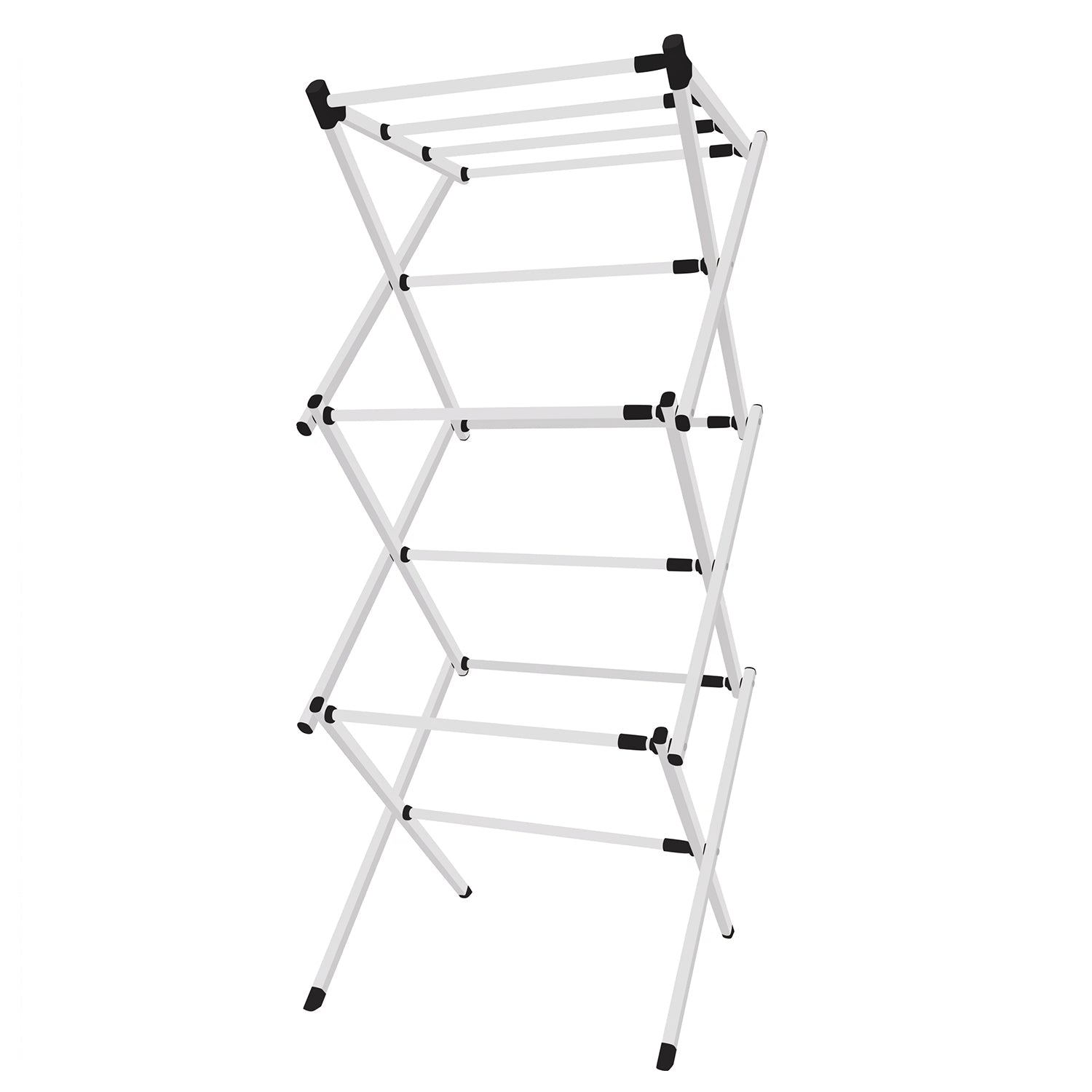 Rust resistant 3 tier drying rack for balconies and rooms
