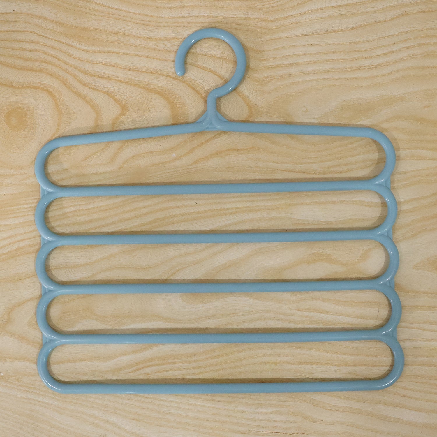 Small 5 in 1 Plastic Hanger Multi Layer Trouser Pant Organizer (1 Pc)