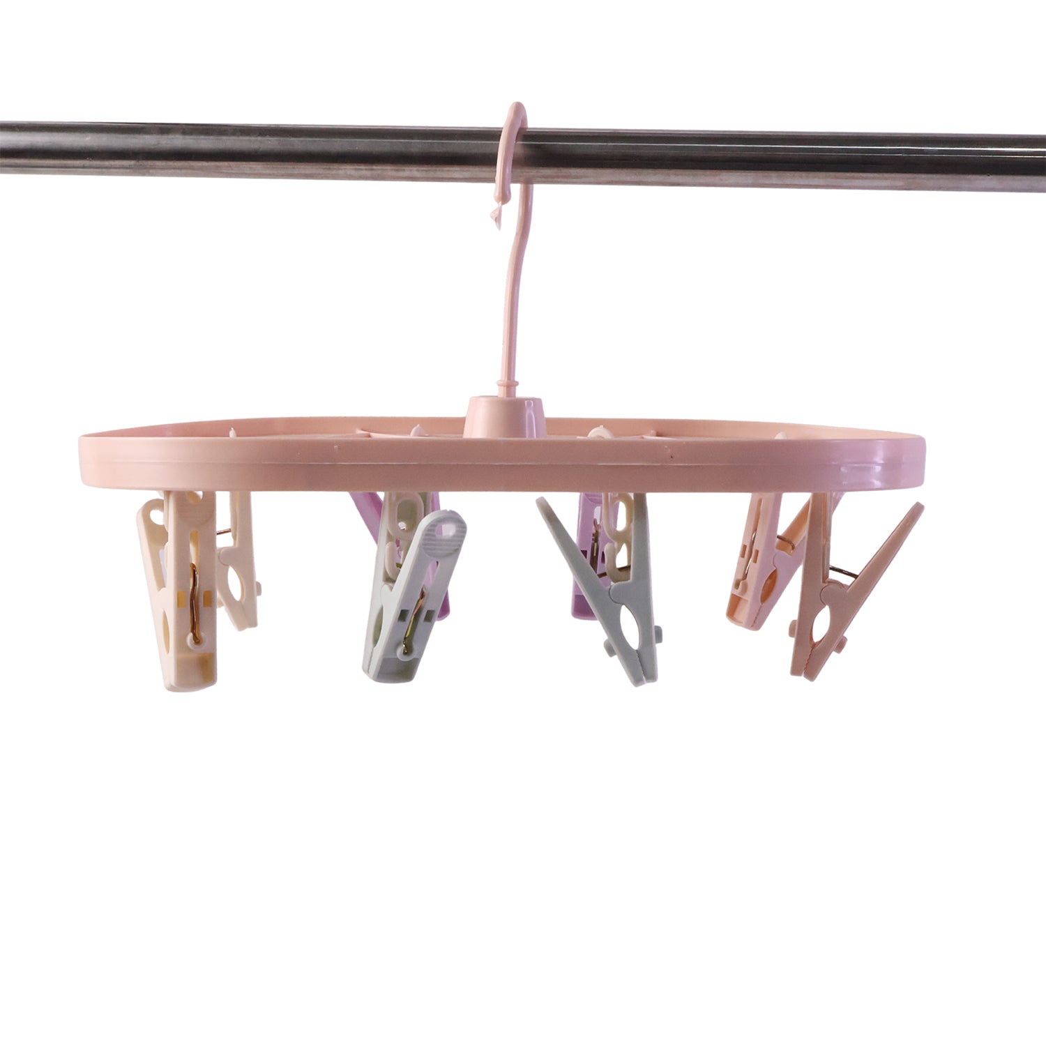 Multi-pack of lightweight durable plastic clips for laundry and wardrobe organization