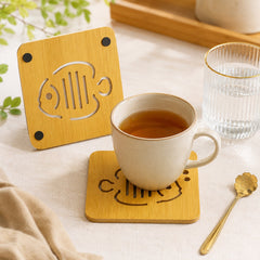 Wooden Tea Cup Coaster