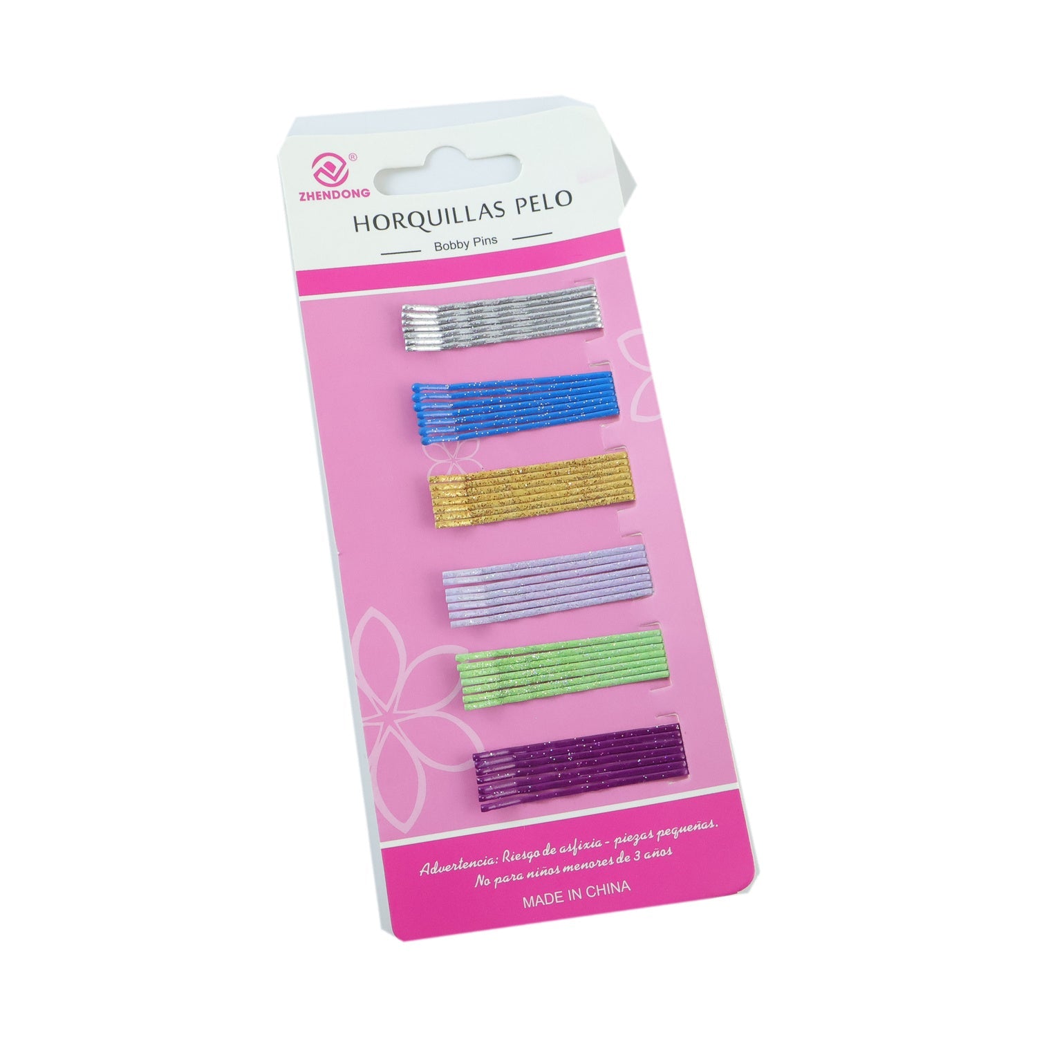 Glitter pins design view